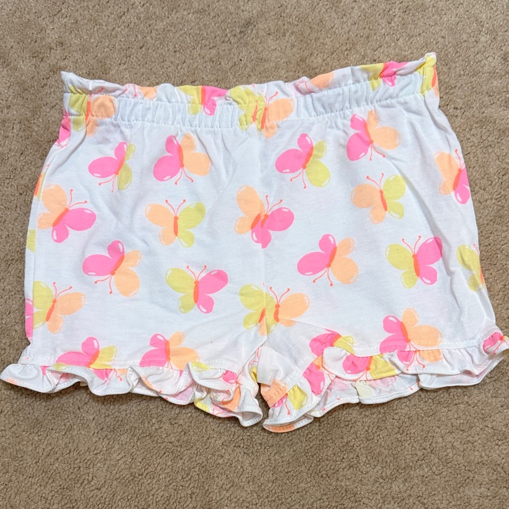 Little Lass Peach and White Floral Set - Picture 4 of 4